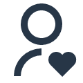 User heart line